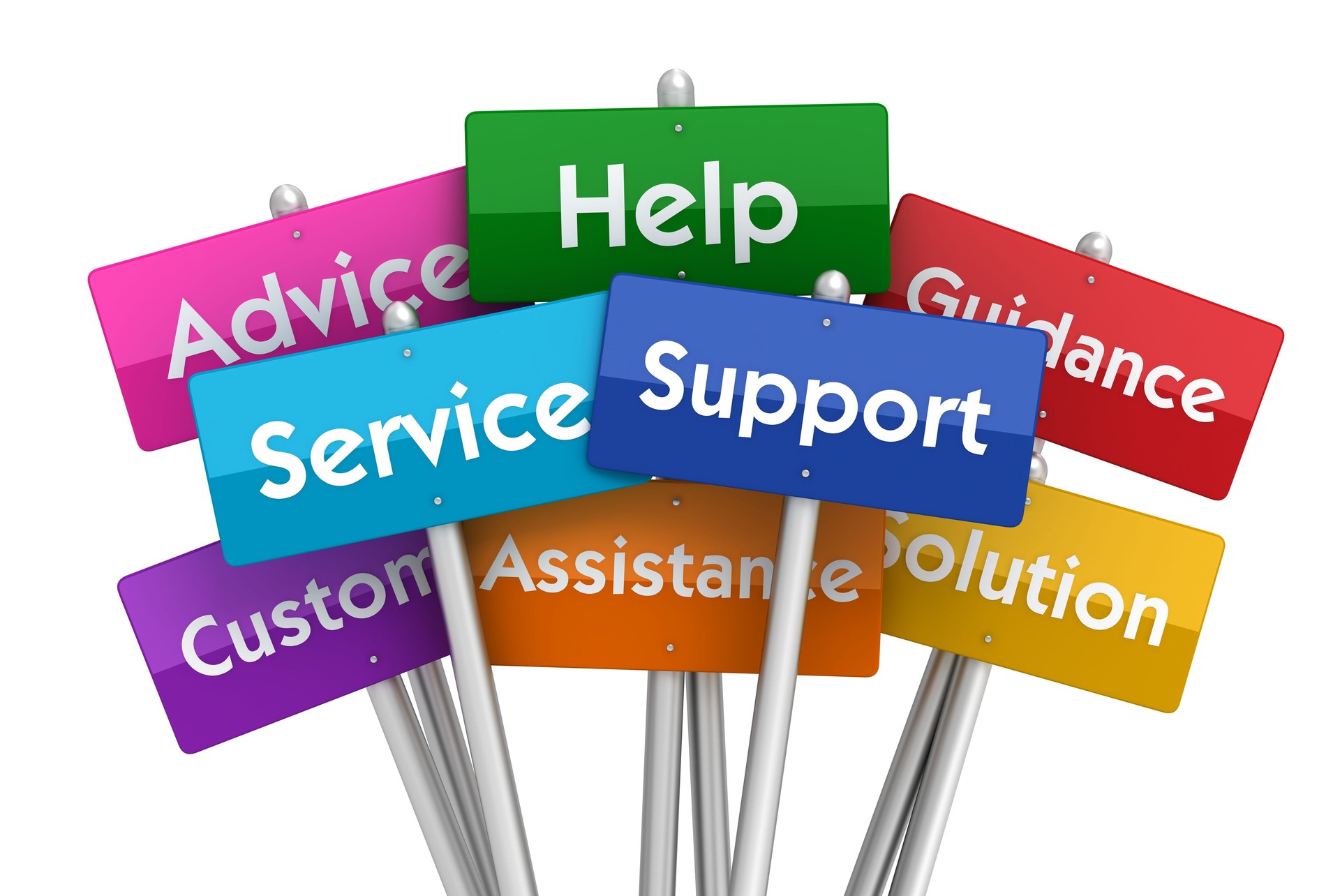 Help and support signs